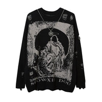 Distressed Priest Salvation Graphic Jumper — vista posteriore