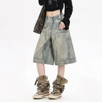 Distressed Street Womens Jorts — vista laterale