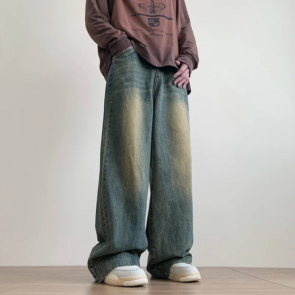 Y2K Distressed Vintage Straight Leg Jeans