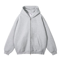 Double Headed Plain Zip Up Hoodie — dettaglio della stampa