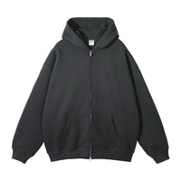 Double Headed Plain Zip Up Hoodie — in alternativa