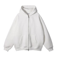 Double Headed Plain Zip Up Hoodie — in alternativa