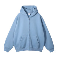 Double Headed Plain Zip Up Hoodie — dettaglio