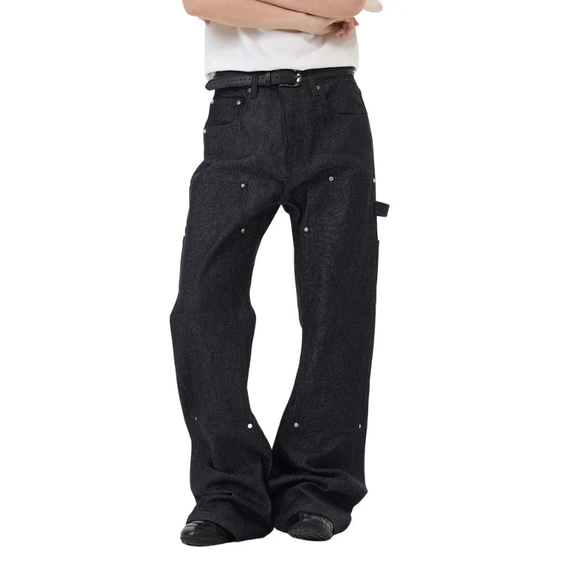 Double Knee Raw Cargo Carpenter Jeans — vista posteriore