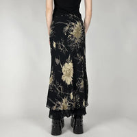 Double Layer Mesh A line Midi Skirt — dettaglio