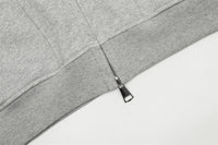 Double Zip Up Panelled Spliced Hoodie — vista posteriore