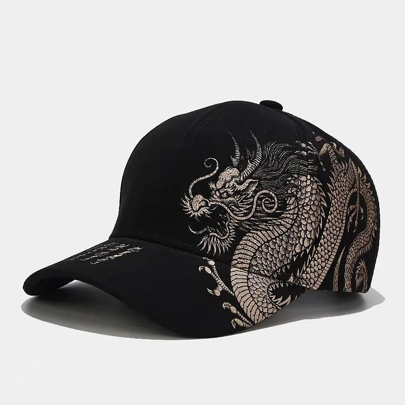 Dragon Print Baseball Cap — dettaglio della stampa