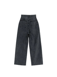 "Dripping Smiles" High Waist Jeans — vista laterale