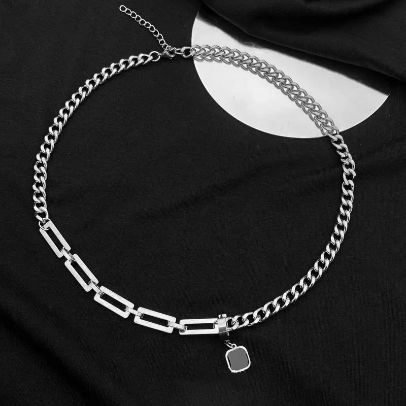 Earring Pendant Splice Chain Necklace — dettaglio