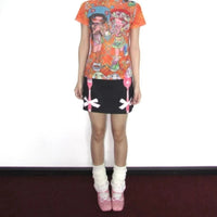 Eat Me Print A Line Mini Skirt — dettaglio
