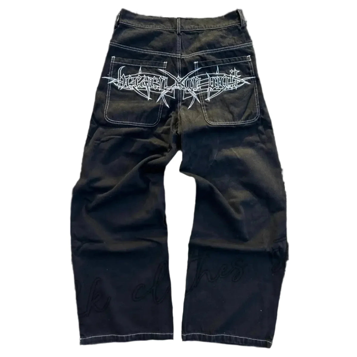 Embroidered Baggy Jeans — in alternativa