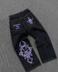 Embroidered Baggy Jeans — dettaglio