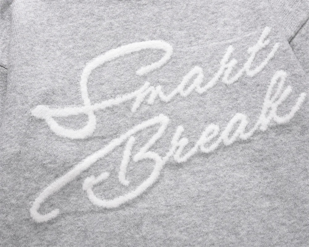Embroidered Letters Long Sleeve Sweater — in alternativa