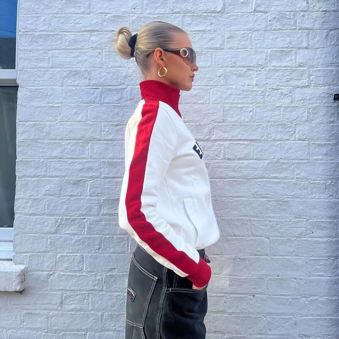 England Zip Up Blokecore Jumper — dettaglio del tessuto