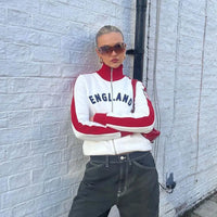 England Zip Up Blokecore Jumper — vista frontale