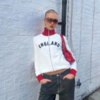 England Zip Up Blokecore Jumper — vista posteriore