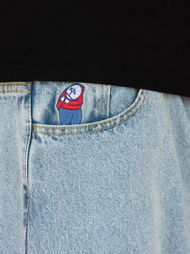 Essential Baggy Jeans — dettaglio della stampa