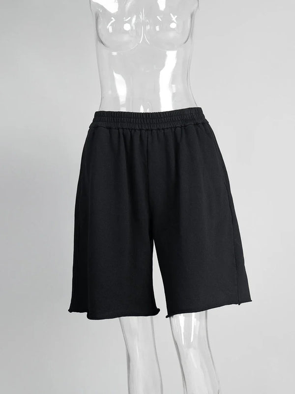Y2K Essential Long Cotton Shorts
