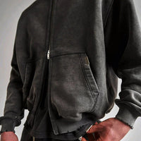 Essential Washed Zip Up Hoodie — dettaglio