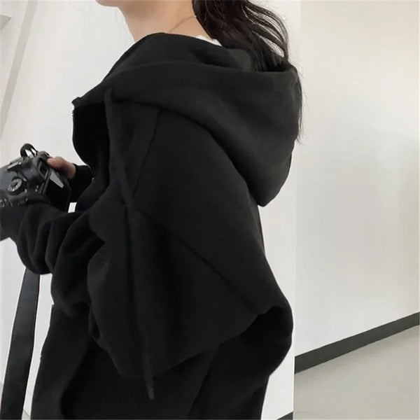 Essential Womens Zip Up Hoodie — vista frontale