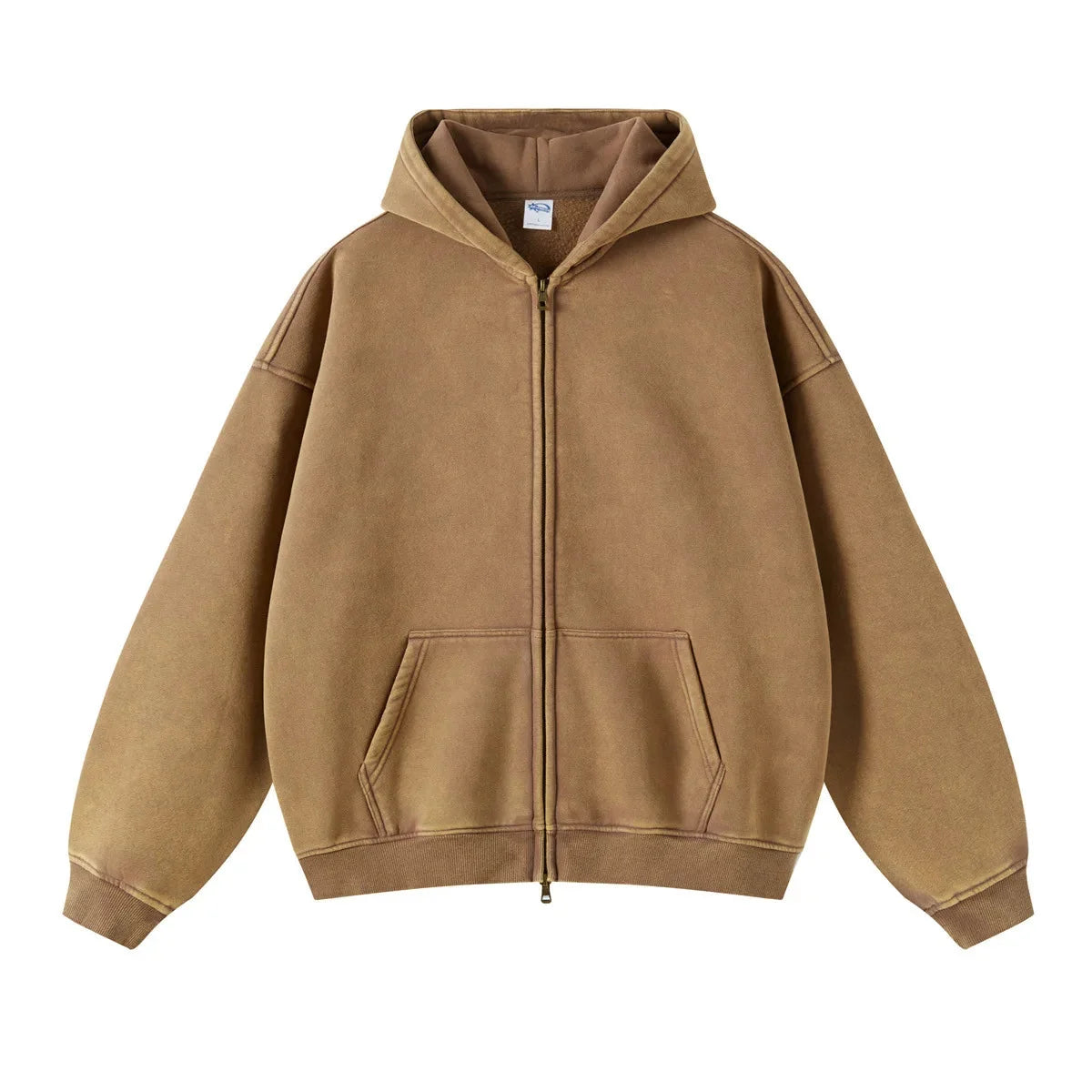 Essential Zip Up Hoodie — vista frontale