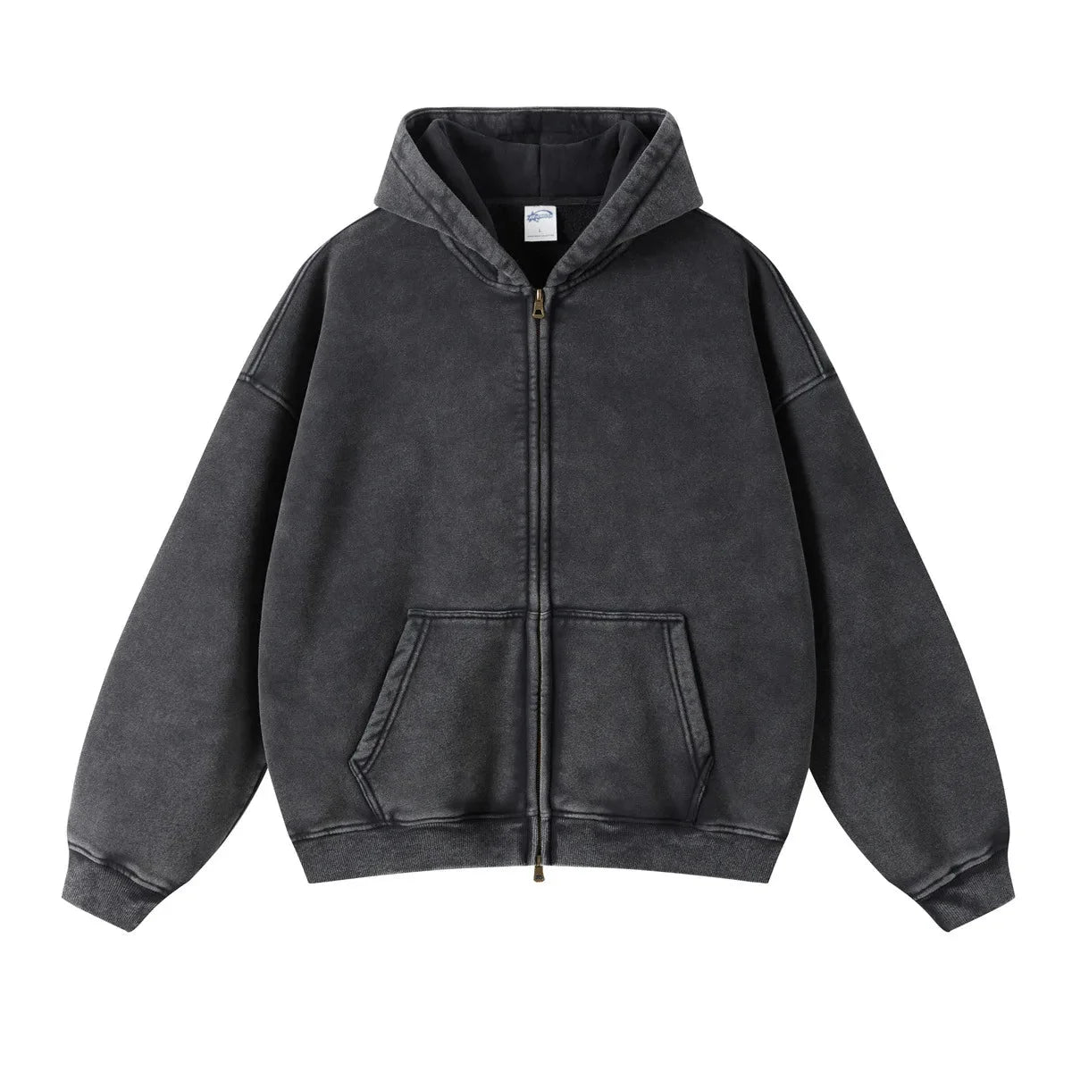 Essential Zip Up Hoodie — vista laterale