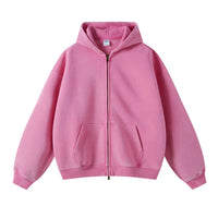 Essential Zip Up Hoodie — dettaglio del tessuto