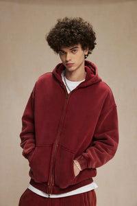 Essential Zip Up Hoodie — vista posteriore