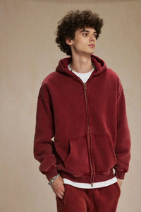 Essential Zip Up Hoodie — vista frontale