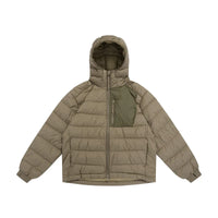 Essentials Camping Padded Hooded Coat — vista frontale