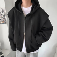 Essentials Double Zip Up Hoodie — vista laterale
