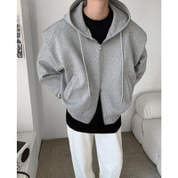 Essentials Double Zip Up Hoodie — vista frontale