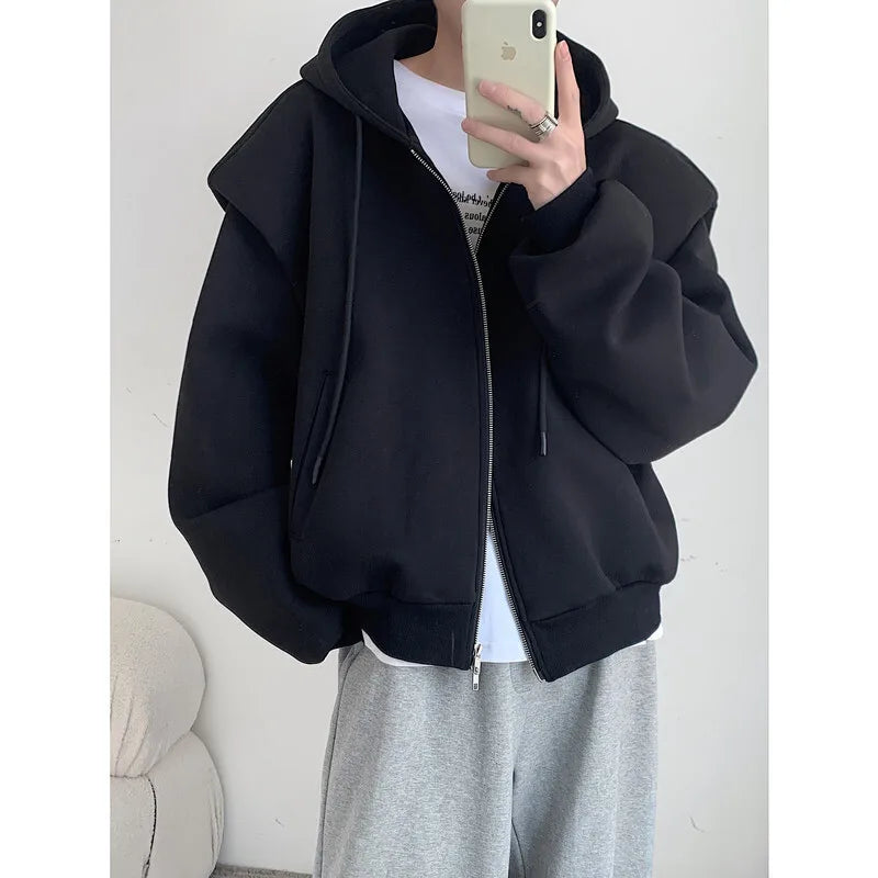 Essentials Double Zip Up Hoodie — vista posteriore