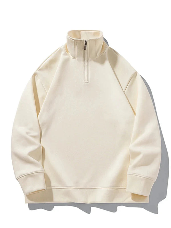 Essentials Quarter Zip Jumper — vista frontale
