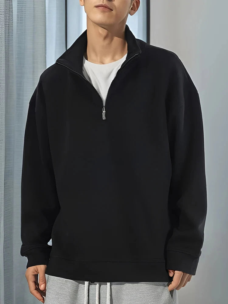 Essentials Quarter Zip Jumper — dettaglio della stampa