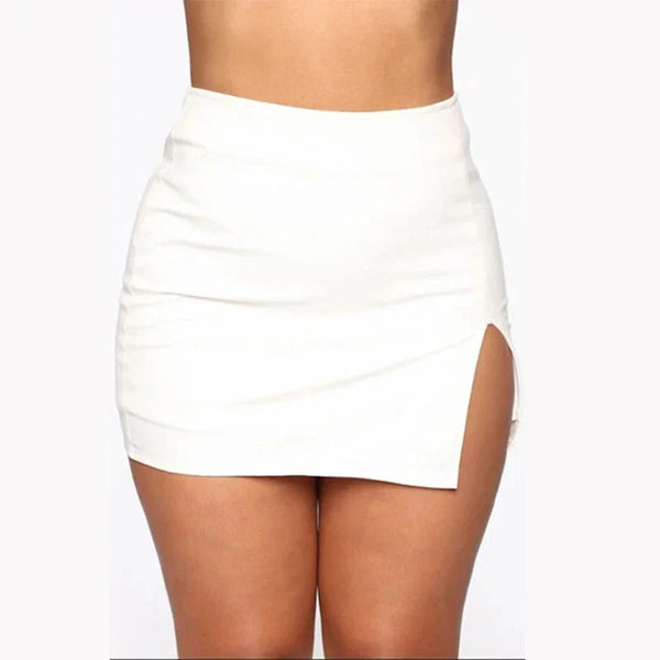Essentials Splited Mini Skirt — vista frontale