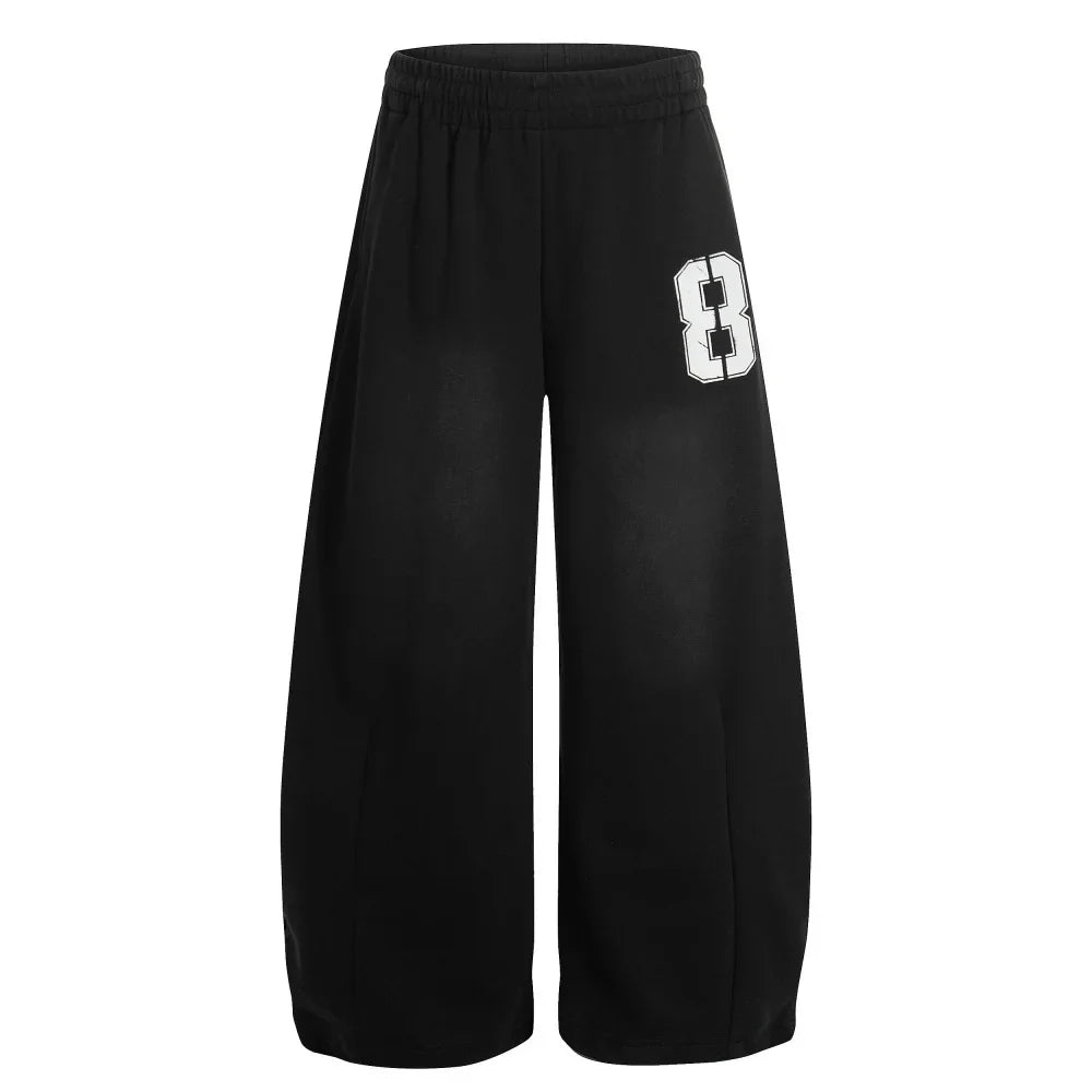 Essentials Varsity Blue Baggy Sweatpants Joggers Trousers — vista posteriore