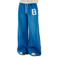 Essentials Varsity Blue Baggy Sweatpants Joggers Trousers — dettaglio