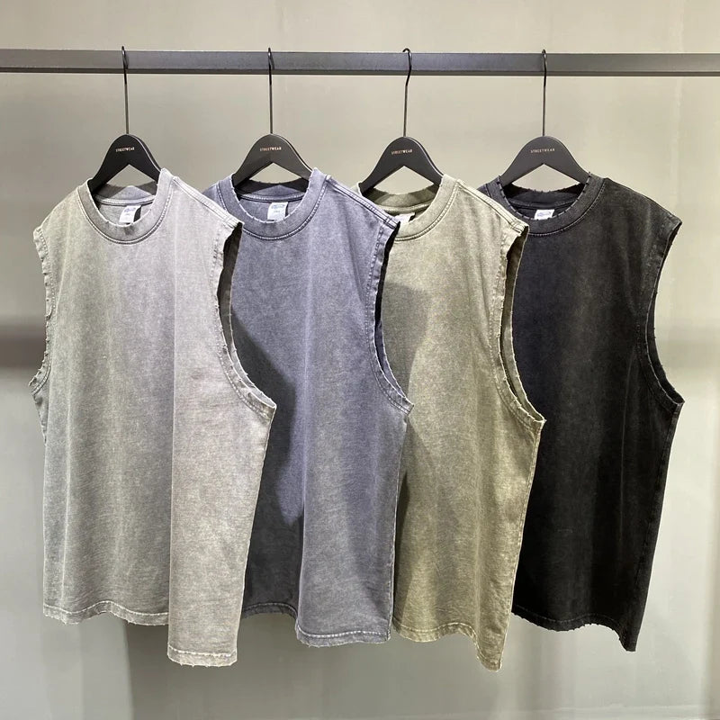 Essentials Washed Tank Top — dettaglio del tessuto