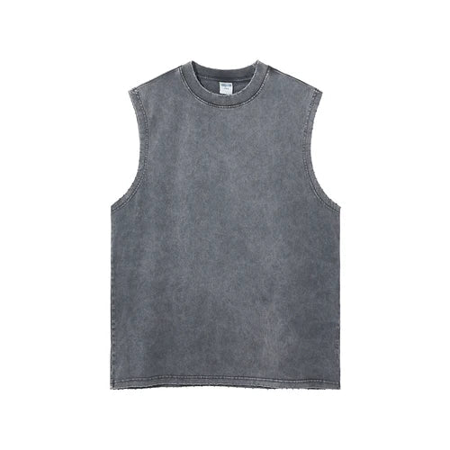 Essentials Washed Tank Top — vista frontale