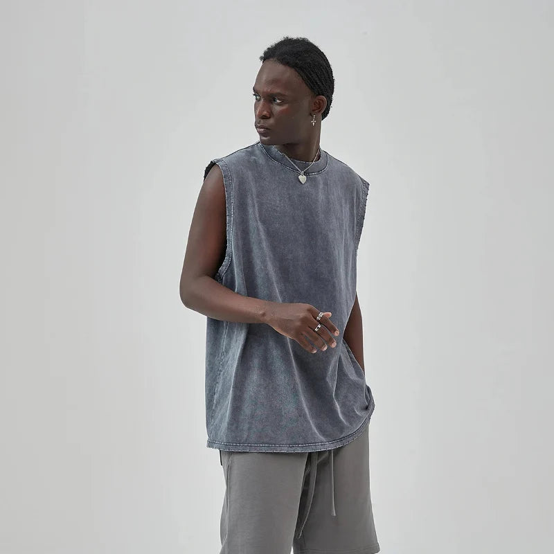 Essentials Washed Tank Top — vista laterale