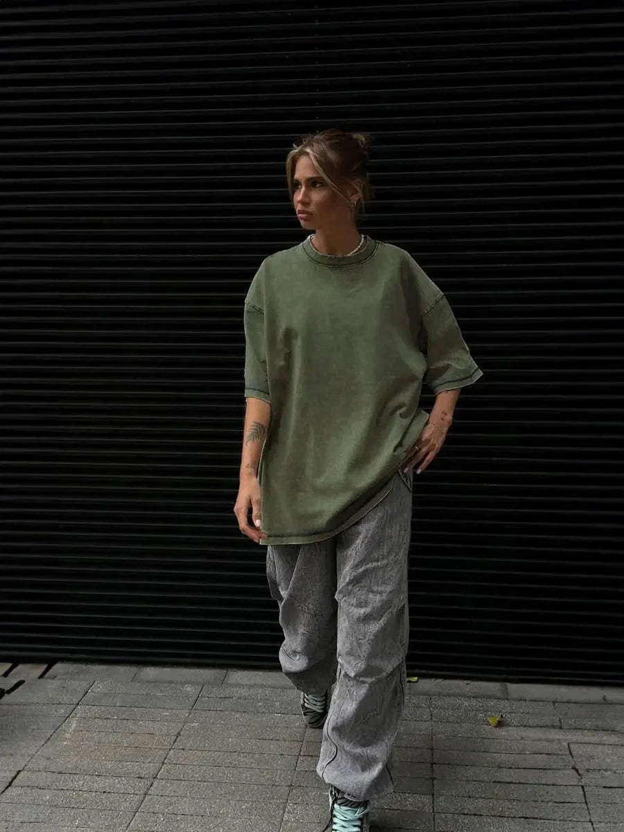 Essentials Wax Print T Shirt — vista frontale
