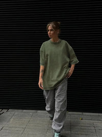 Essentials Wax Print T Shirt — vista frontale