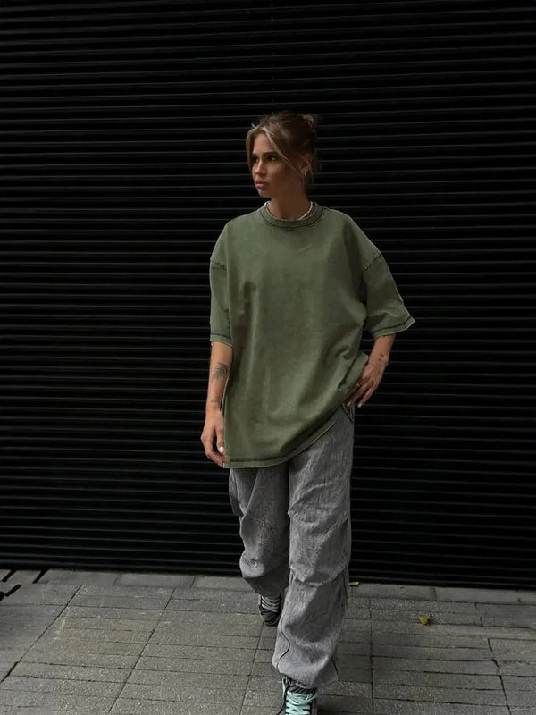 Essentials Wax Print T Shirt — vista frontale
