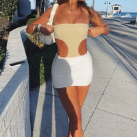 Essentials White Mini Skirt — vista posteriore