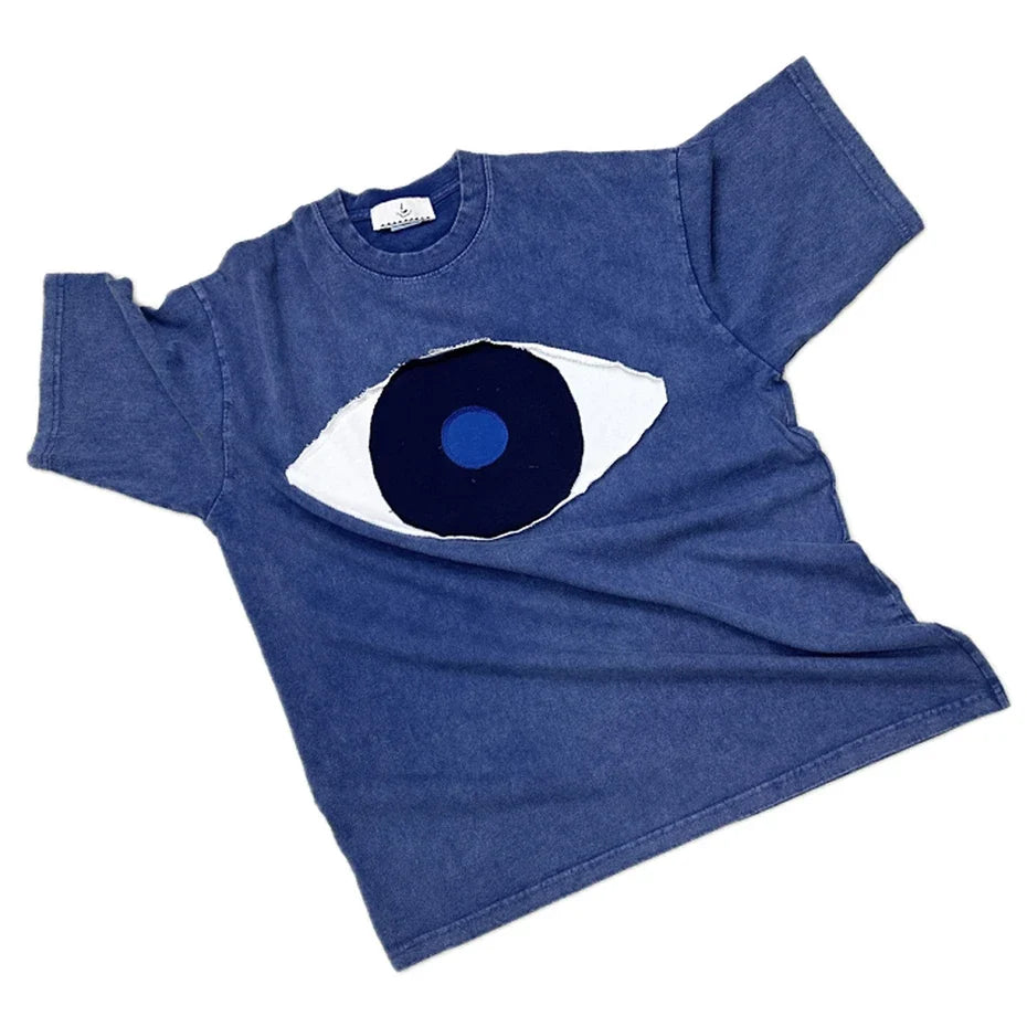 Evil Eye Washed T Shirt — vista posteriore