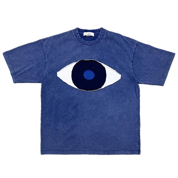 Evil Eye Washed T Shirt — vista frontale