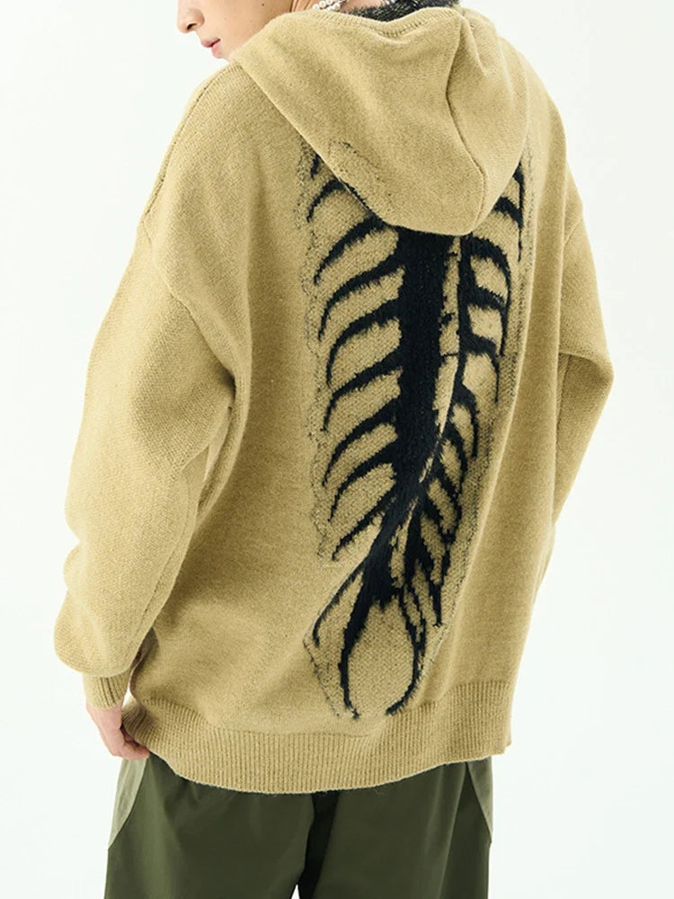 Exoskeleton Hoodie — dettaglio della stampa