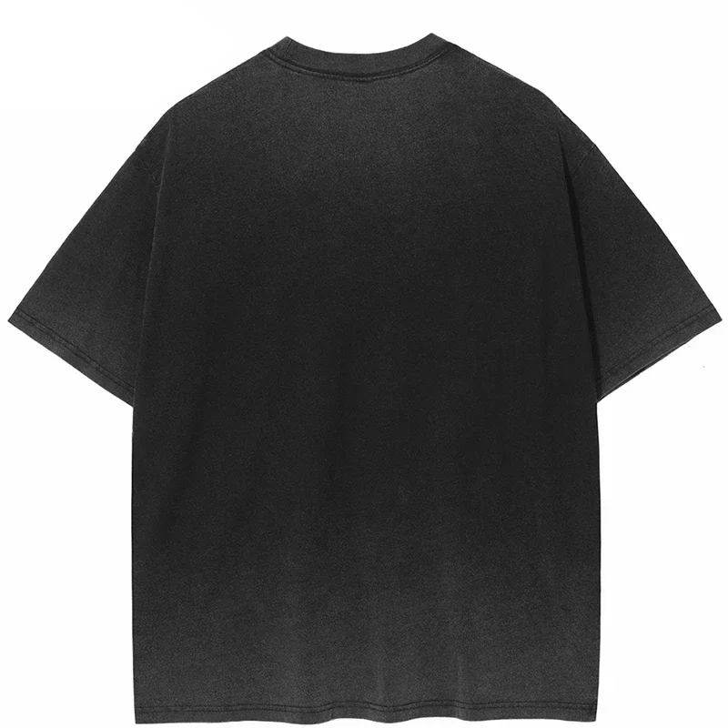 "Falling" Graphic Baggy T Shirt — vista posteriore