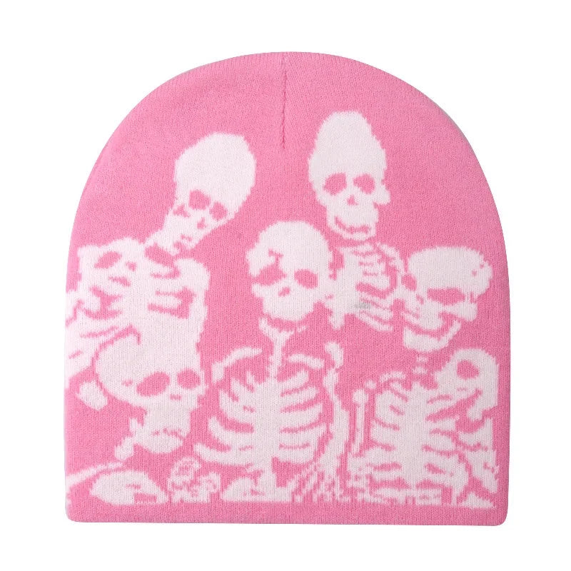 Family Affair Skeleton Beanie — vista frontale